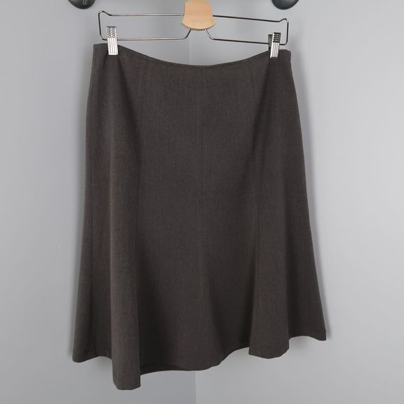 Rafaella Gray A Line Work Business Skirt Size 10P - Picture 2 of 6
